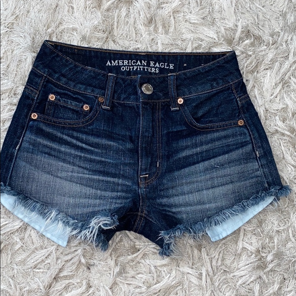 AMERICAN EAGLE HI RISE FESTIVAL SHORTS NWOT
